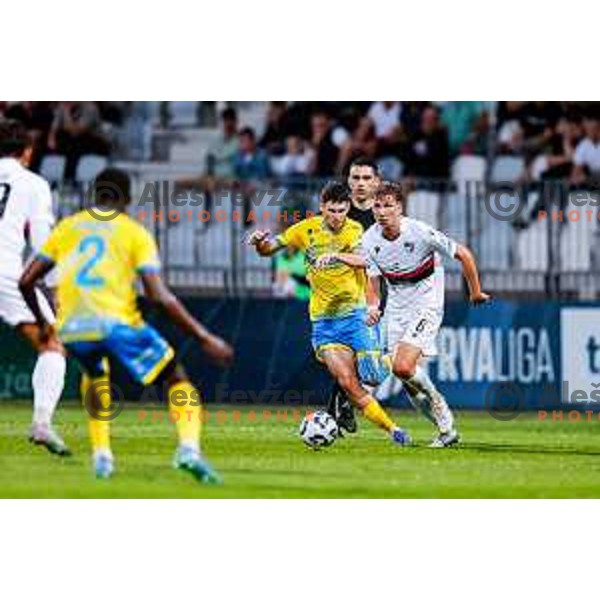 in action during Prva liga Telemach 2025/2026 football match between Koper and Primorje at Bonifika Stadium in Koper, Slovenia on July 28, 2025