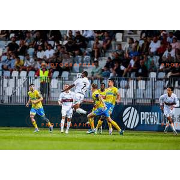 in action during Prva liga Telemach 2025/2026 football match between Koper and Primorje at Bonifika Stadium in Koper, Slovenia on July 28, 2025