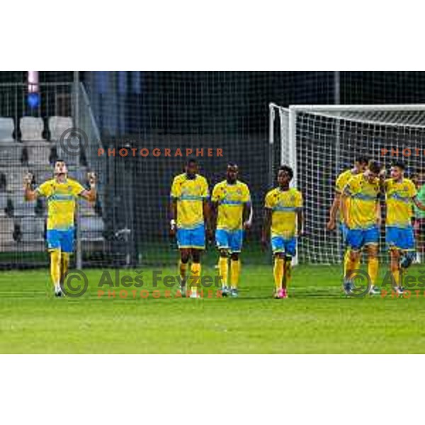 in action during Prva liga Telemach 2025/2026 football match between Koper and Primorje at Bonifika Stadium in Koper, Slovenia on July 28, 2025