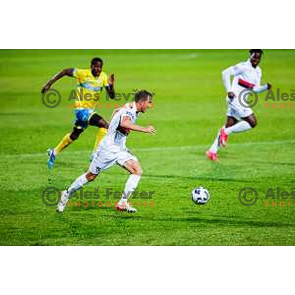 in action during Prva liga Telemach 2025/2026 football match between Koper and Primorje at Bonifika Stadium in Koper, Slovenia on July 28, 2025
