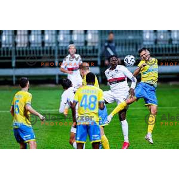 in action during Prva liga Telemach 2025/2026 football match between Koper and Primorje at Bonifika Stadium in Koper, Slovenia on July 28, 2025