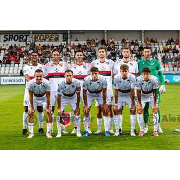 in action during Prva liga Telemach 2025/2026 football match between Koper and Primorje at Bonifika Stadium in Koper, Slovenia on July 28, 2025