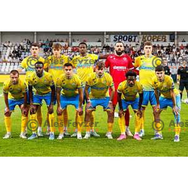 in action during Prva liga Telemach 2025/2026 football match between Koper and Primorje at Bonifika Stadium in Koper, Slovenia on July 28, 2025