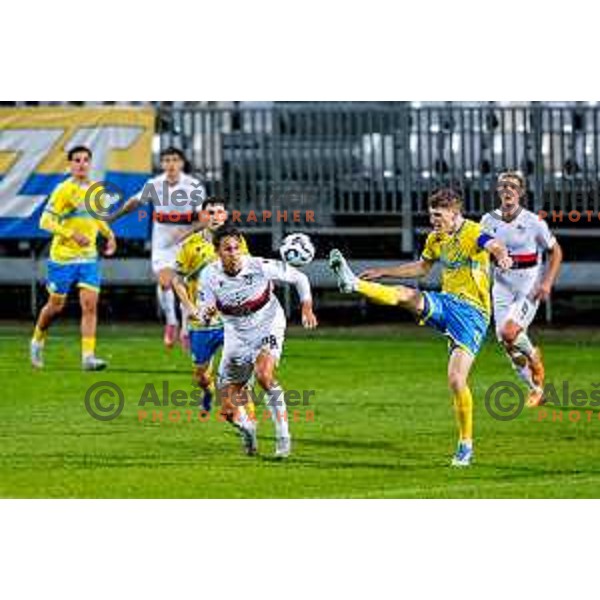 in action during Prva liga Telemach 2025/2026 football match between Koper and Primorje at Bonifika Stadium in Koper, Slovenia on July 28, 2025