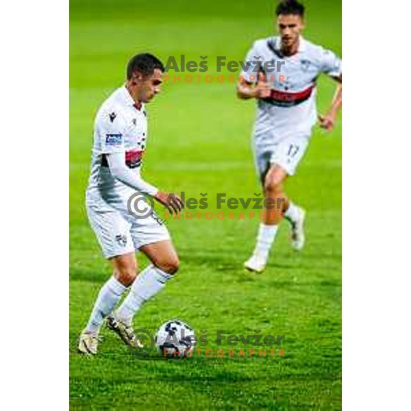 in action during Prva liga Telemach 2025/2026 football match between Koper and Primorje at Bonifika Stadium in Koper, Slovenia on July 28, 2025