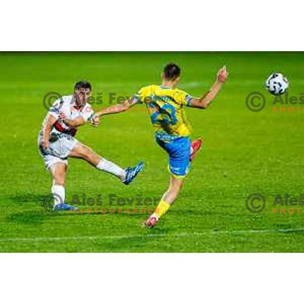 in action during Prva liga Telemach 2025/2026 football match between Koper and Primorje at Bonifika Stadium in Koper, Slovenia on July 28, 2025