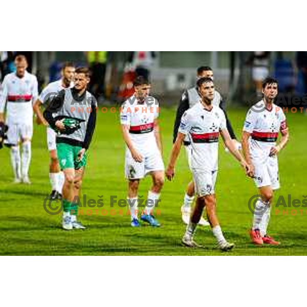 in action during Prva liga Telemach 2025/2026 football match between Koper and Primorje at Bonifika Stadium in Koper, Slovenia on July 28, 2025