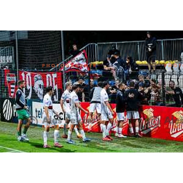in action during Prva liga Telemach 2025/2026 football match between Koper and Primorje at Bonifika Stadium in Koper, Slovenia on July 28, 2025