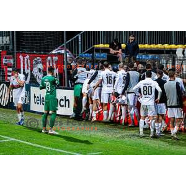 in action during Prva liga Telemach 2025/2026 football match between Koper and Primorje at Bonifika Stadium in Koper, Slovenia on July 28, 2025