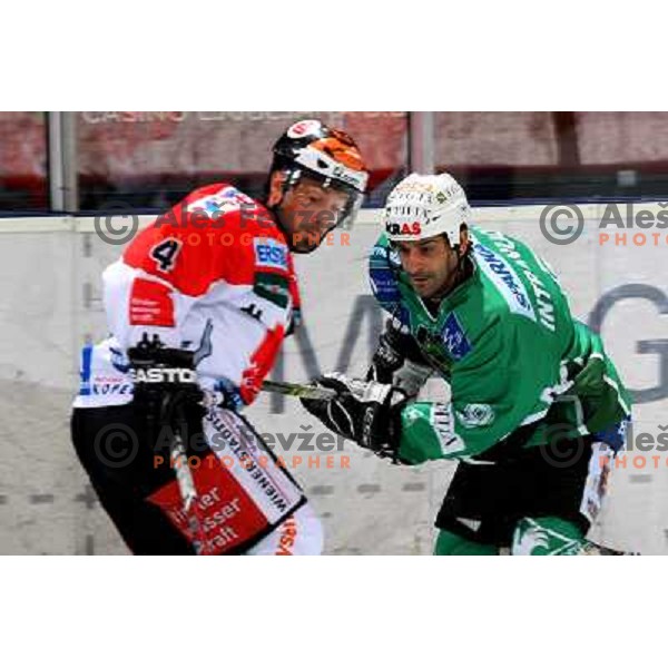 Intranuovo at ice-hockey game Tilia Olimpija-TWK Innsbruck in EBEL league, played in Hala Tivoli, Ljubljana, Slovenia 24.10.2008. 