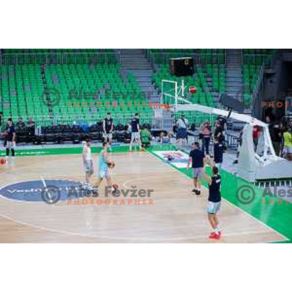 during practice session of Slovenia Men’s Basketball team in Arena Stozice, Ljubljana, Slovenia on July 31, 2025