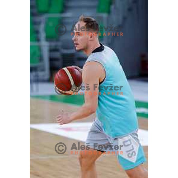 Klemen Prepelic during practice session of Slovenia Men’s Basketball team in Arena Stozice, Ljubljana, Slovenia on July 31, 2025