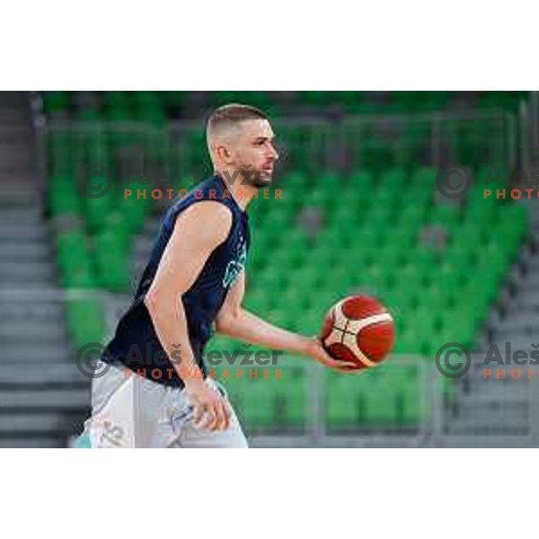 during practice session of Slovenia Men’s Basketball team in Arena Stozice, Ljubljana, Slovenia on July 31, 2025