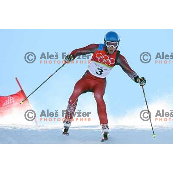Benjamin Raich (AUT) at 2006 Torino Winter Olympic games men\'s Giant Slalom in Sestriere on February 20, 2006