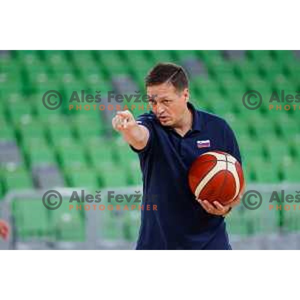 Aleksander Sekulic during practice session of Slovenia Men’s Basketball team in Arena Stozice, Ljubljana, Slovenia on July 31, 2025