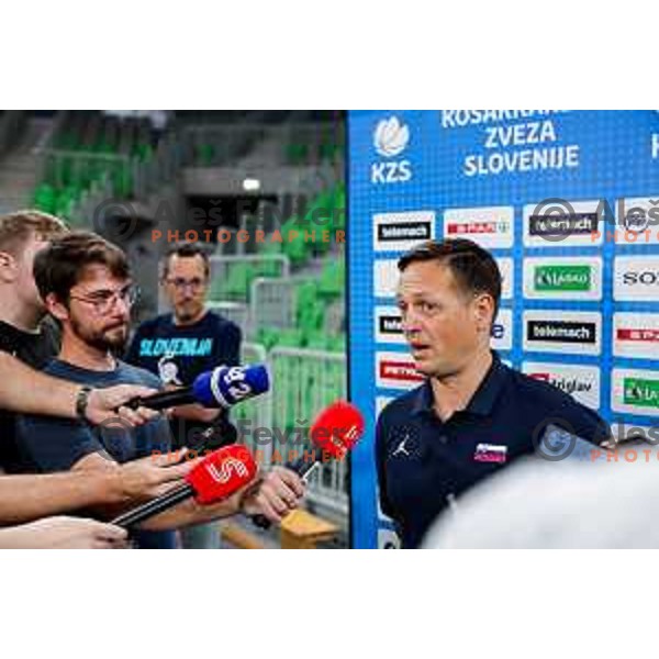 Aleksander Sekulic during practice session of Slovenia Men’s Basketball team in Arena Stozice, Ljubljana, Slovenia on July 31, 2025