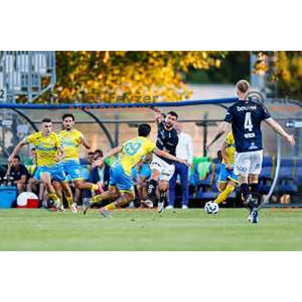 in action UEFA Conference League Qualifyer football match between FC Koper (SLO) and Viking (NOR) at Bonifika Stadium in Koper, Slovenia on July 31, 2025