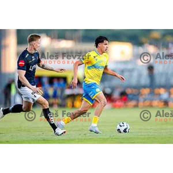 in action UEFA Conference League Qualifyer football match between FC Koper (SLO) and Viking (NOR) at Bonifika Stadium in Koper, Slovenia on July 31, 2025