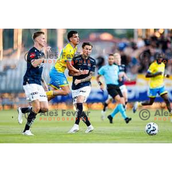 in action UEFA Conference League Qualifyer football match between FC Koper (SLO) and Viking (NOR) at Bonifika Stadium in Koper, Slovenia on July 31, 2025