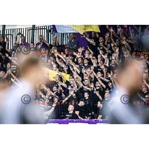Viole during UEFA Conference League 2025/26 qualifier football match between NK Maribor and Paksi FC in Ljudski vrt, Maribor, Slovenia on July 31, 2025. Photo: Jure Banfi