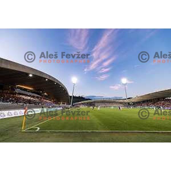 Venue during UEFA Conference League 2025/26 qualifier football match between NK Maribor and Paksi FC in Ljudski vrt, Maribor, Slovenia on July 31, 2025. Photo: Jure Banfi