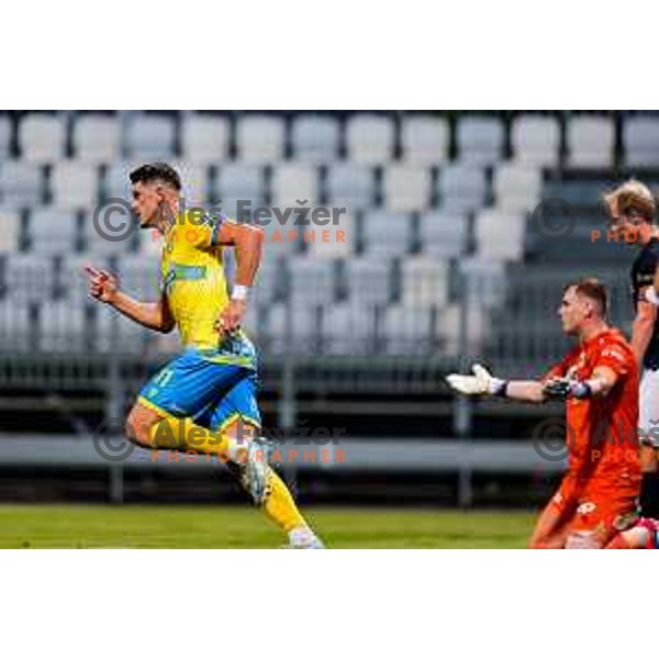 in action UEFA Conference League Qualifyer football match between FC Koper (SLO) and Viking (NOR) at Bonifika Stadium in Koper, Slovenia on July 31, 2025