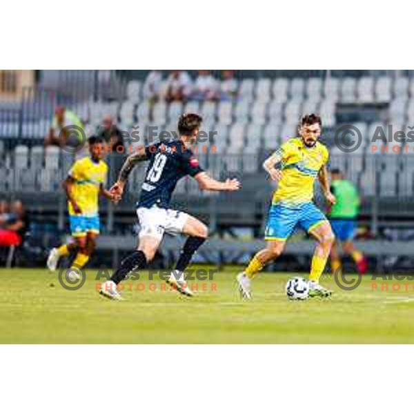 in action UEFA Conference League Qualifyer football match between FC Koper (SLO) and Viking (NOR) at Bonifika Stadium in Koper, Slovenia on July 31, 2025