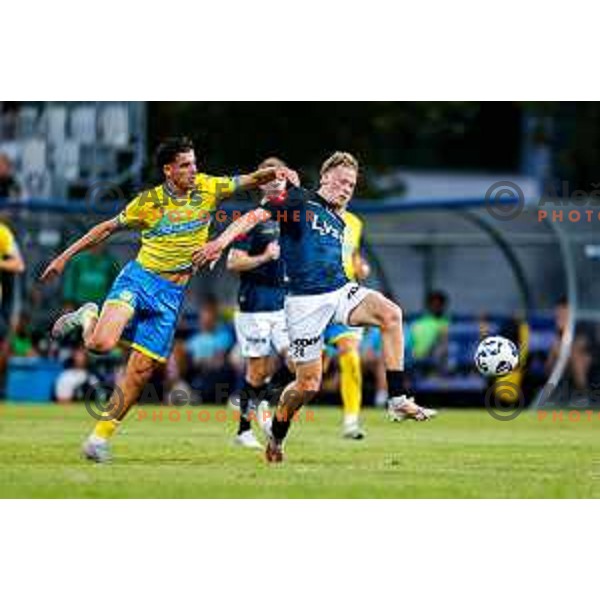 in action UEFA Conference League Qualifyer football match between FC Koper (SLO) and Viking (NOR) at Bonifika Stadium in Koper, Slovenia on July 31, 2025