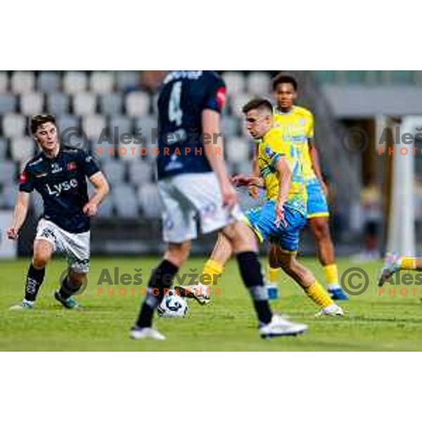 in action UEFA Conference League Qualifyer football match between FC Koper (SLO) and Viking (NOR) at Bonifika Stadium in Koper, Slovenia on July 31, 2025