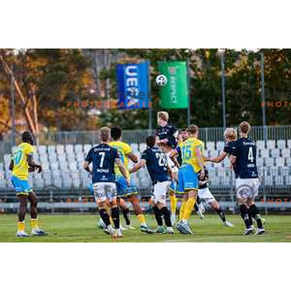 in action UEFA Conference League Qualifyer football match between FC Koper (SLO) and Viking (NOR) at Bonifika Stadium in Koper, Slovenia on July 31, 2025