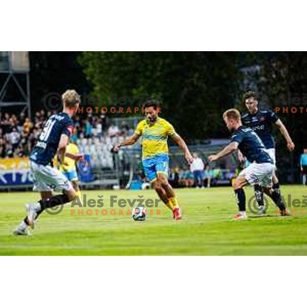 in action UEFA Conference League Qualifyer football match between FC Koper (SLO) and Viking (NOR) at Bonifika Stadium in Koper, Slovenia on July 31, 2025
