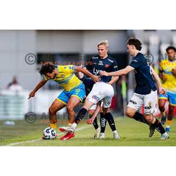 in action UEFA Conference League Qualifyer football match between FC Koper (SLO) and Viking (NOR) at Bonifika Stadium in Koper, Slovenia on July 31, 2025