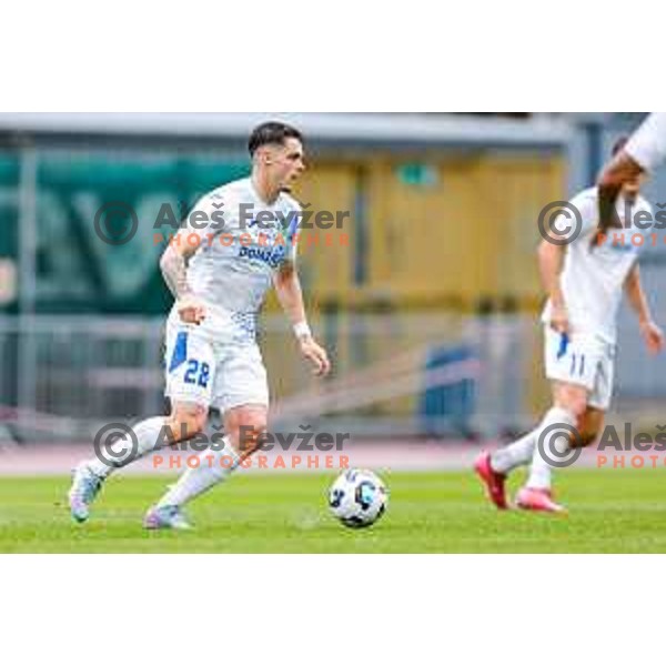 in action during Prva liga Telemach 2025/2026 football match between Kalcer Radomlje and Dozmale in Domzale, Slovenia on August 1, 2025