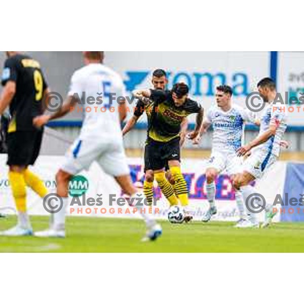 in action during Prva liga Telemach 2025/2026 football match between Kalcer Radomlje and Dozmale in Domzale, Slovenia on August 1, 2025