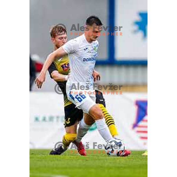 in action during Prva liga Telemach 2025/2026 football match between Kalcer Radomlje and Dozmale in Domzale, Slovenia on August 1, 2025