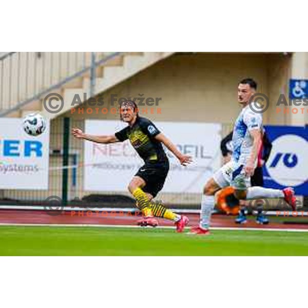 in action during Prva liga Telemach 2025/2026 football match between Kalcer Radomlje and Dozmale in Domzale, Slovenia on August 1, 2025