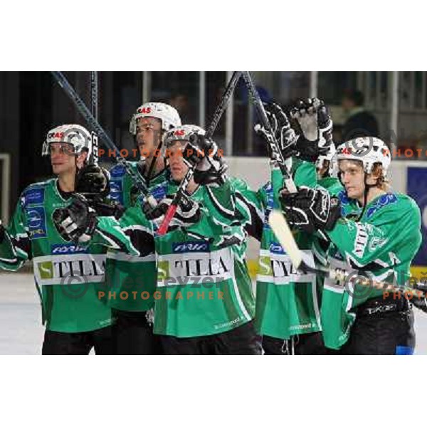 Berlisk at ice-hockey game Tilia Olimpija- TWK Innsbruck in EBEL league, played in Hala Tivoli, Ljubljana, Slovenia 24.10.2008. Tilia Olimpija won the game 4:2 