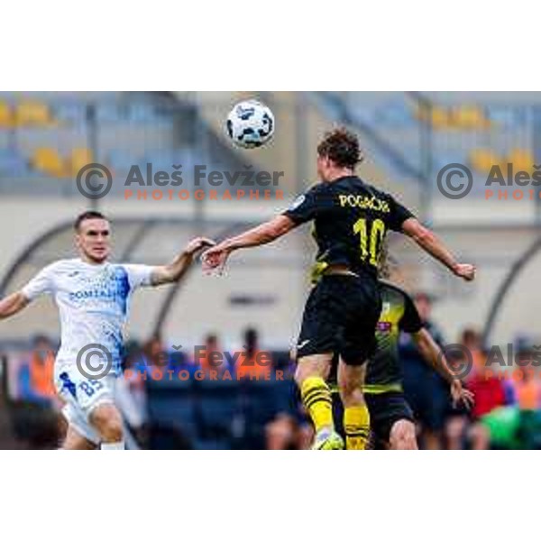 in action during Prva liga Telemach 2025/2026 football match between Kalcer Radomlje and Dozmale in Domzale, Slovenia on August 1, 2025