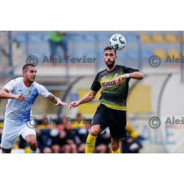 in action during Prva liga Telemach 2025/2026 football match between Kalcer Radomlje and Dozmale in Domzale, Slovenia on August 1, 2025
