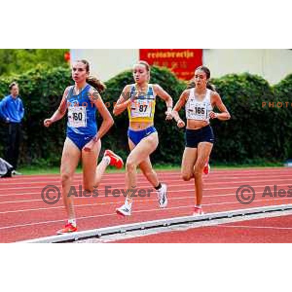 Tija Tanja Zivko competes at Slovenian Natioanl Athletics Championships at Kladivar Stadium in Celje, Slovenia on August 2, 2025