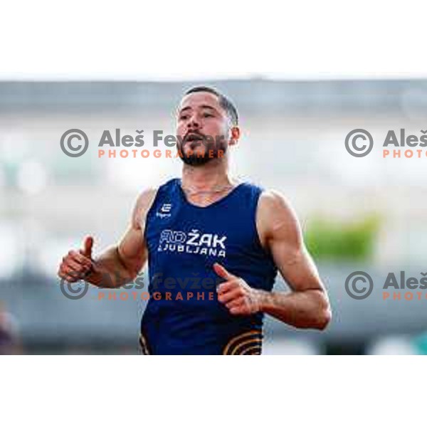 Filip Jakob Demsar competes at Slovenian Natioanl Athletics Championships at Kladivar Stadium in Celje, Slovenia on August 2, 2025