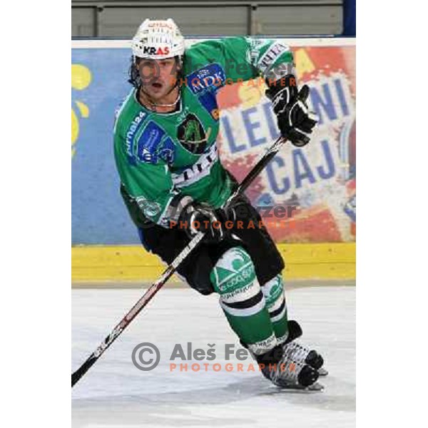 FRank Banham at ice-hockey game Tilia Olimpija- TWK Innsbruck in EBEL league, played in Hala Tivoli, Ljubljana, Slovenia 24.10.2008. Tilia Olimpija won the game 4:2 
