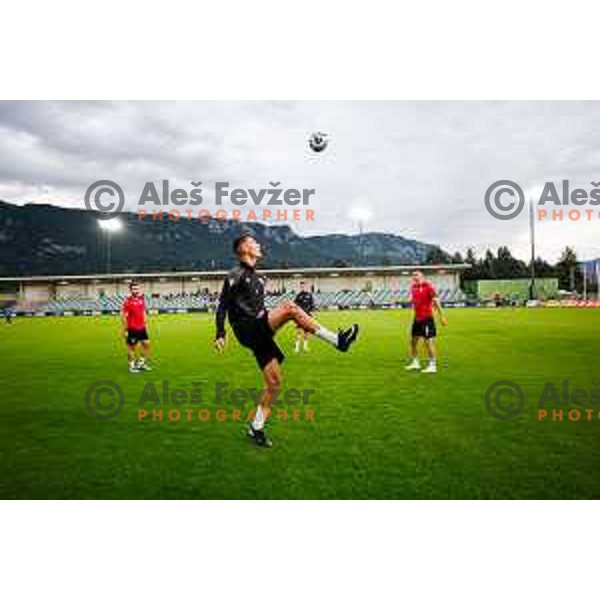 in action during Prva liga Telemach 2025/2026 football match between Primorje and Bravo in Ajdovscina, Slovenia on August 2, 2025