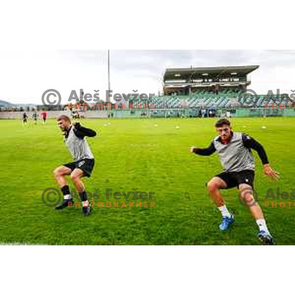 in action during Prva liga Telemach 2025/2026 football match between Primorje and Bravo in Ajdovscina, Slovenia on August 2, 2025