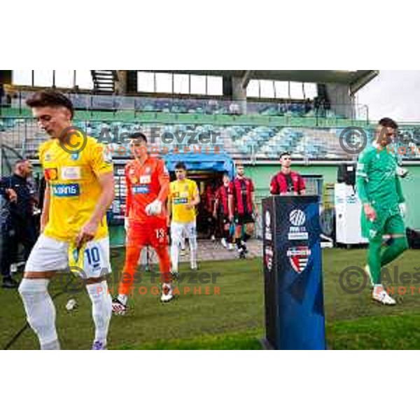 in action during Prva liga Telemach 2025/2026 football match between Primorje and Bravo in Ajdovscina, Slovenia on August 2, 2025