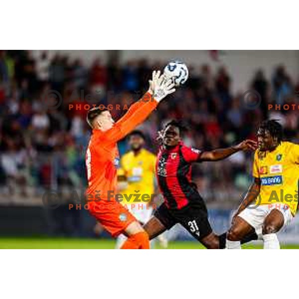 in action during Prva liga Telemach 2025/2026 football match between Primorje and Bravo in Ajdovscina, Slovenia on August 2, 2025