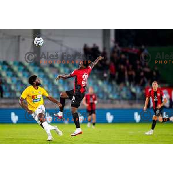 in action during Prva liga Telemach 2025/2026 football match between Primorje and Bravo in Ajdovscina, Slovenia on August 2, 2025
