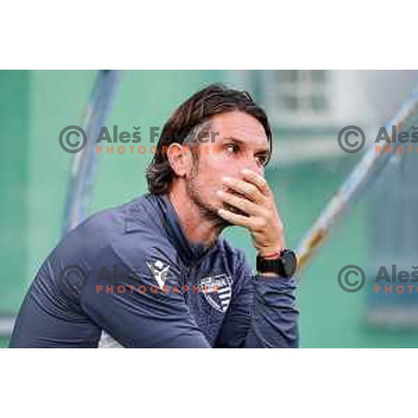 in action during Prva liga Telemach 2025/2026 football match between Primorje and Bravo in Ajdovscina, Slovenia on August 2, 2025