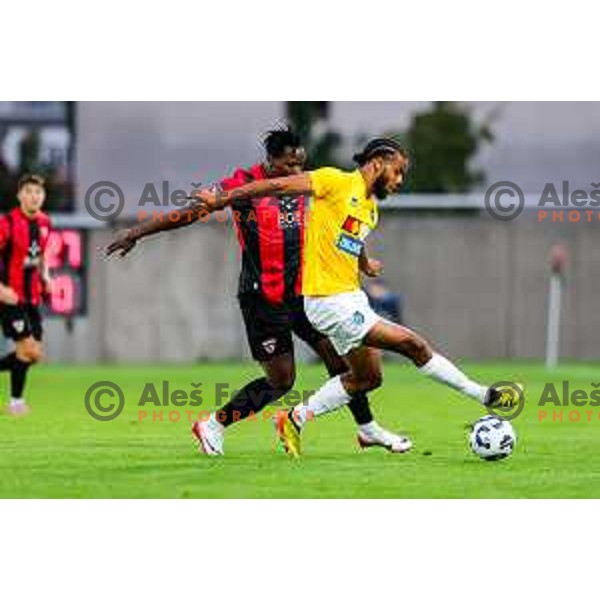 in action during Prva liga Telemach 2025/2026 football match between Primorje and Bravo in Ajdovscina, Slovenia on August 2, 2025
