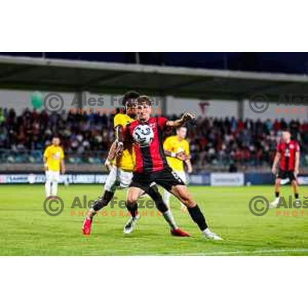 in action during Prva liga Telemach 2025/2026 football match between Primorje and Bravo in Ajdovscina, Slovenia on August 2, 2025